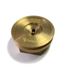 Load image into Gallery viewer, Ticon Industries Tig Aesthetics 4in Universal Vband Heat Sink w/ Purge - Tellurium Copper