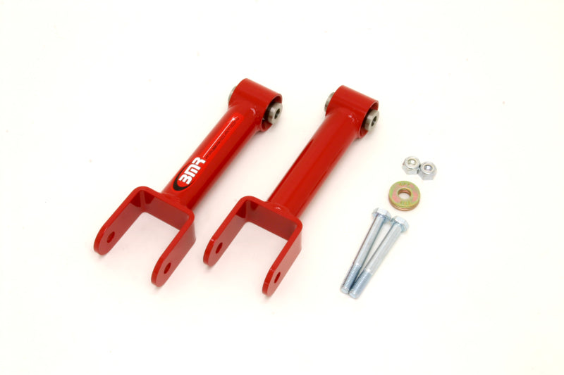 BMR 79-04 Fox Mustang Upper Control Arms Non-Adj. w/ Spherical Bearings - Red