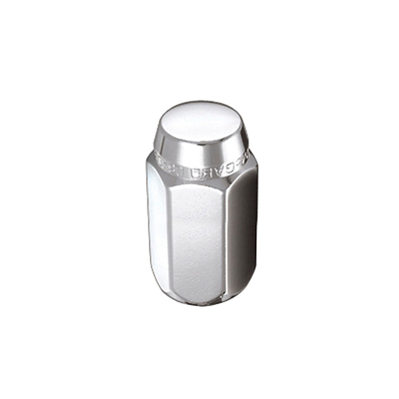 McGard Hex Lug Nut (Cone Seat) M12X1.25 / 13/16 Hex / 1.28in. Length (Box of 100) - Chrome