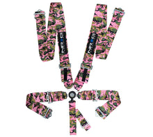 Load image into Gallery viewer, NRG SFI 16.1 5pt 3in. Seat Belt Harness/ Cam Lock - Pink Camo
