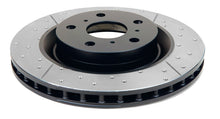 Load image into Gallery viewer, DBA 05-10 Mustang GT / 11-13 V6 Front Drilled &amp; Slotted Street Series Rotor, Black Hub