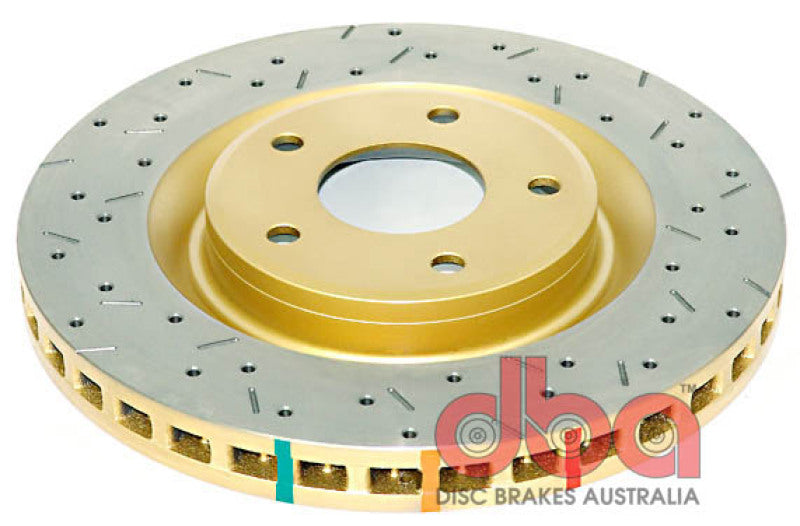 DBA 97-04 Corvette C5/C6 Front Drilled & Slotted 4000 Series Rotor