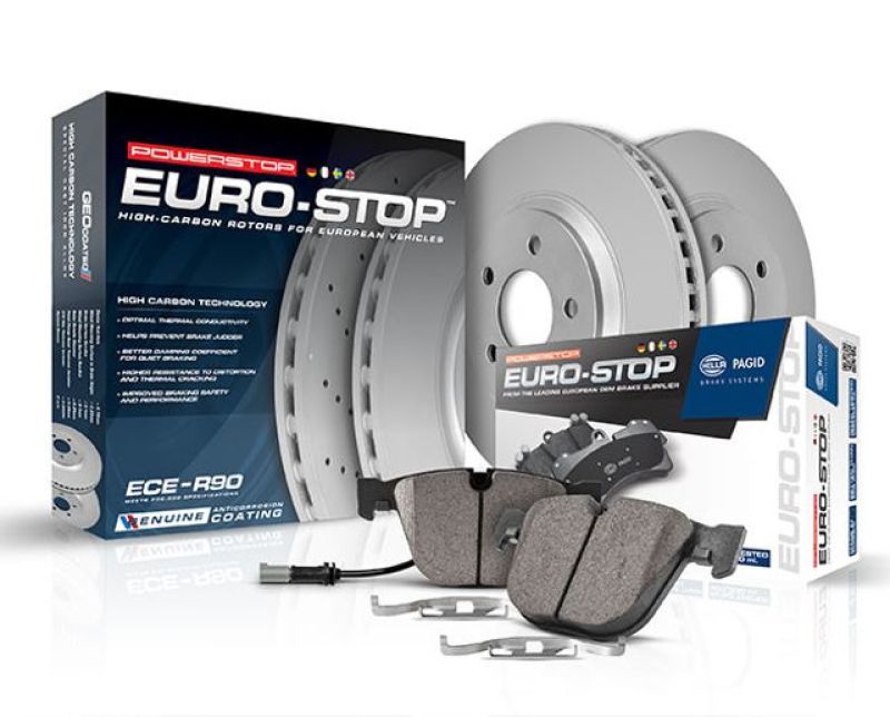 Power Stop 12-16 Audi A4 Front Euro-Stop Brake Kit