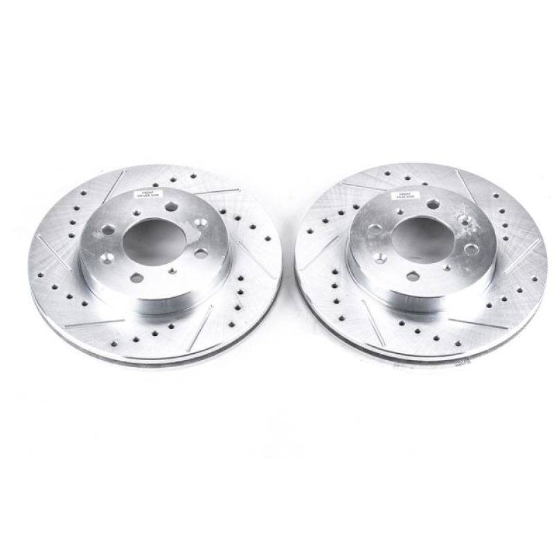 Power Stop 97-05 Acura EL Front Evolution Drilled & Slotted Rotors - Pair