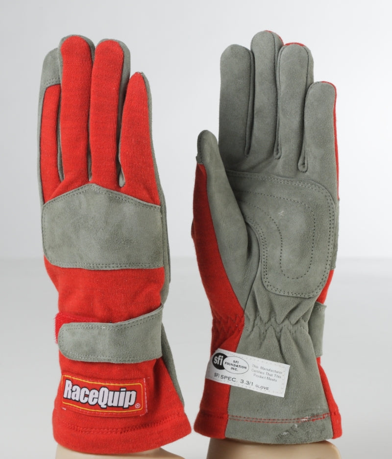 RaceQuip Red 1-Layer SFI-1 Glove - Medium
