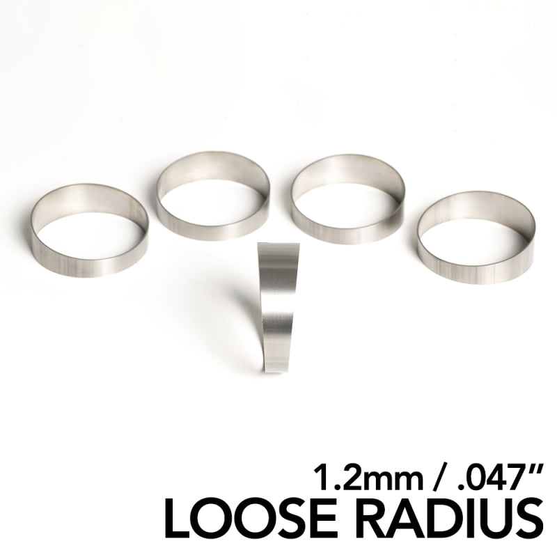 Ticon Industries 3.5in 45 Degree 1.65D CLR Loose Radius 1.2mm/.047in Wall Titanium Pie Cuts - 5pk