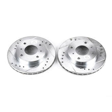 Load image into Gallery viewer, Power Stop 89-96 Nissan 240SX Front Evolution Drilled &amp; Slotted Rotors - Pair