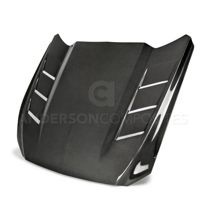 Anderson Composites 15-17 Ford Mustang (Excl. GT350/GT350R) Heat Extractor Double Sided Hood