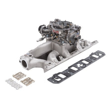 Load image into Gallery viewer, Edelbrock Manifold And Carb Kit Performer RPM Air-Gap Small Block Ford 289-302 Natural Finish