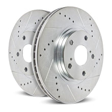 Load image into Gallery viewer, Power Stop 12-18 Tesla Model S Front Evolution Drilled &amp; Slotted Rotors - Pair