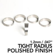 Load image into Gallery viewer, Ticon Industries 3.0in 1.14D Tight Radius 1.2mm/.047in Wall Polished Titanium Pie Cuts - 5pk